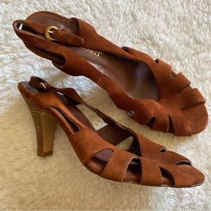 LK Bennett Suede slingback heels